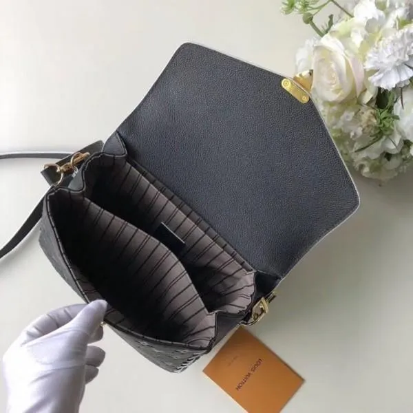Pochette Metis Messenger Top Handle Bag M43942 Black Monogram Empreinte Leather 2018