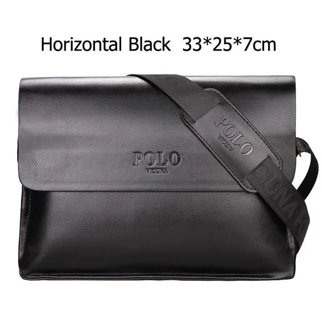 POLO Famous Brand Leather Men Bag
