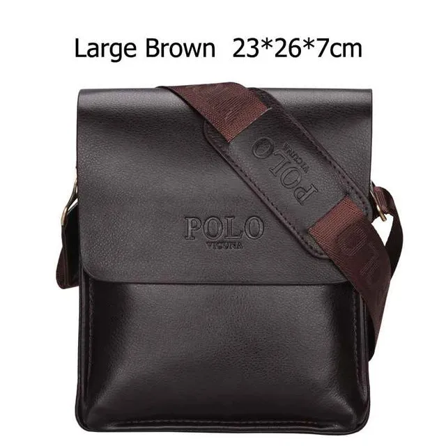 POLO Famous Brand Leather Men Bag
