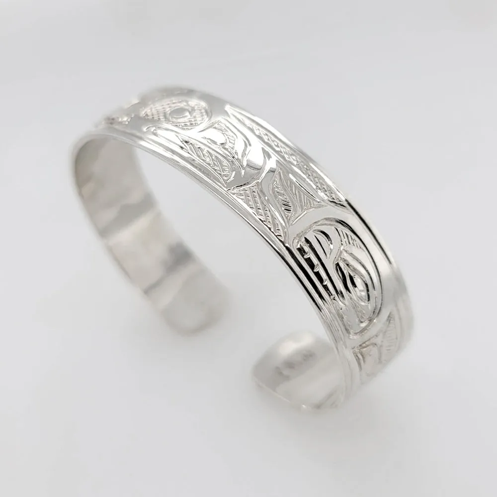 Silver 1/2" Eagle Bracelet