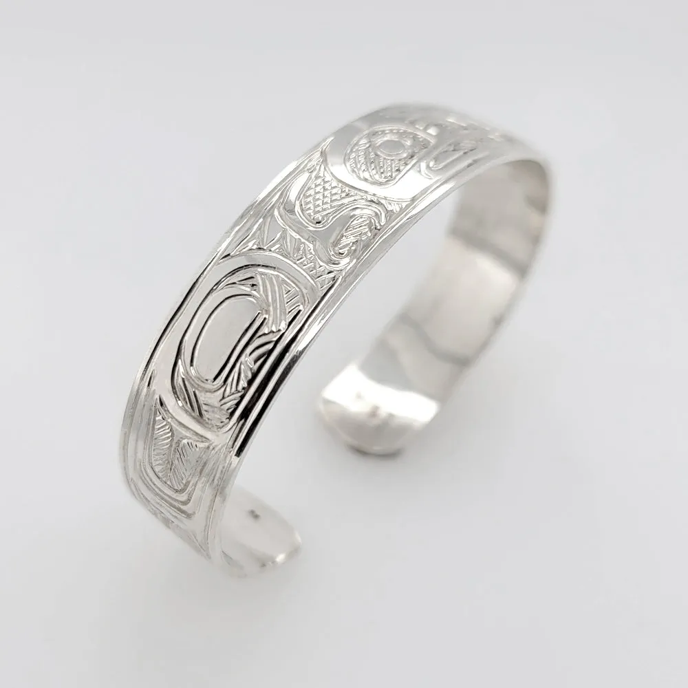Silver 1/2" Eagle Bracelet