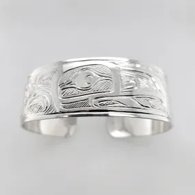 Silver 1" Eagle Bracelet Large
