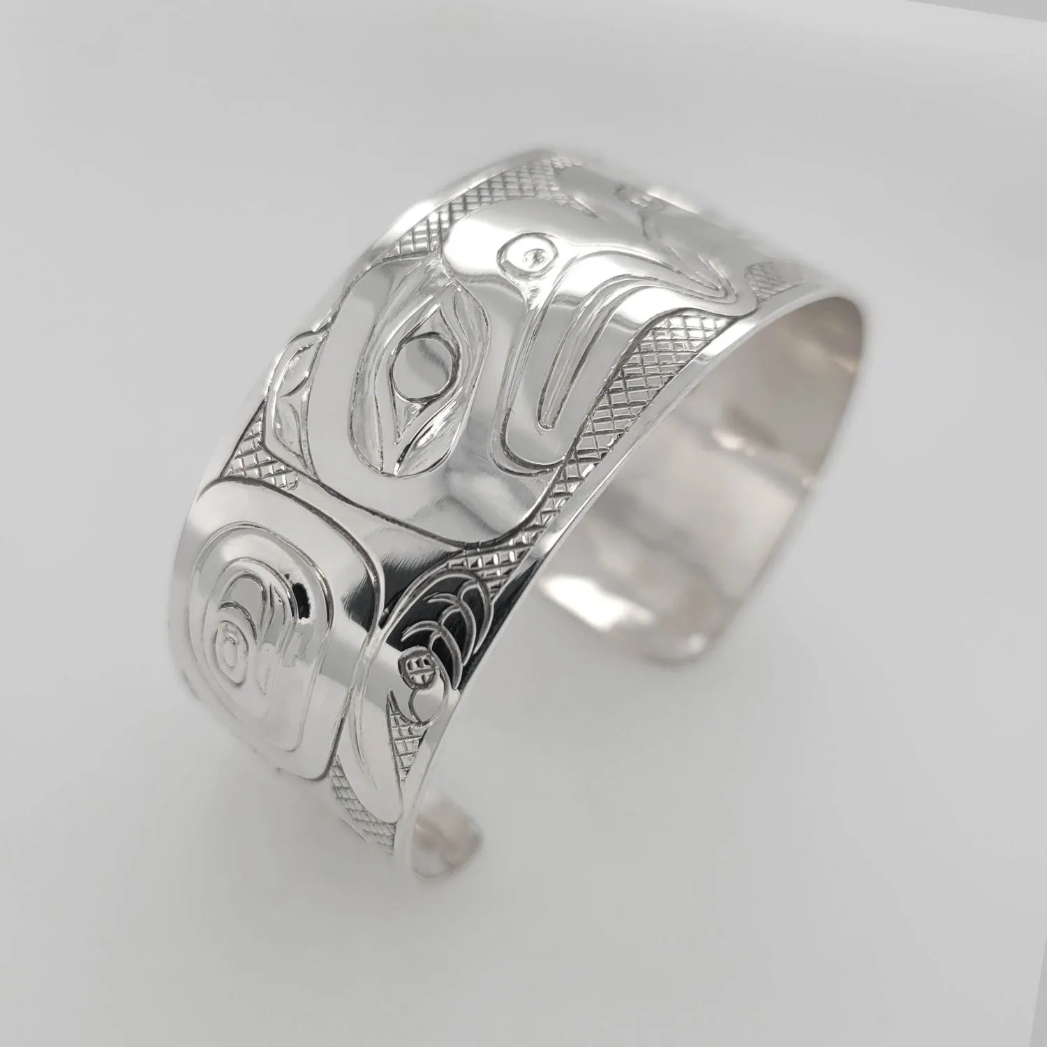 Silver 1" Eagles Bracelet
