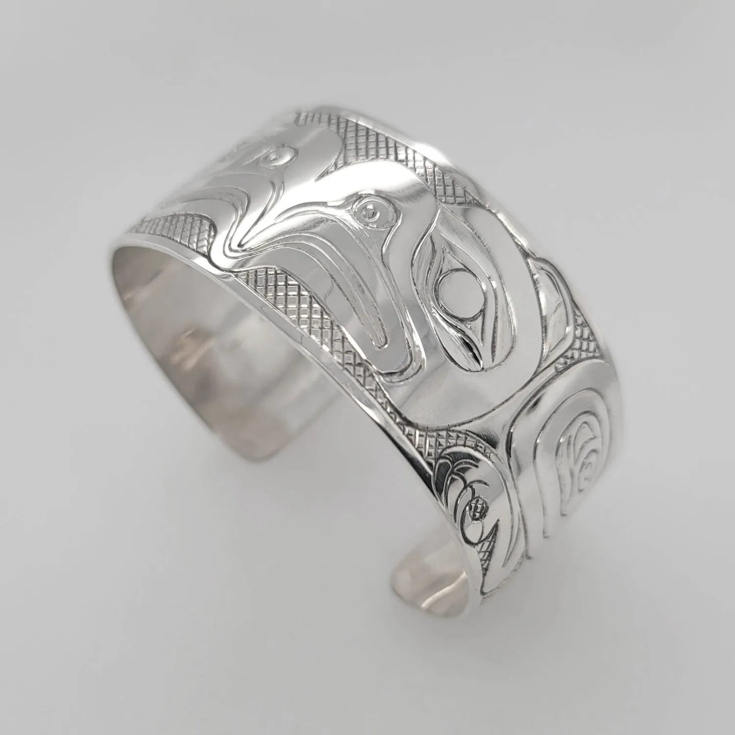 Silver 1" Eagles Bracelet