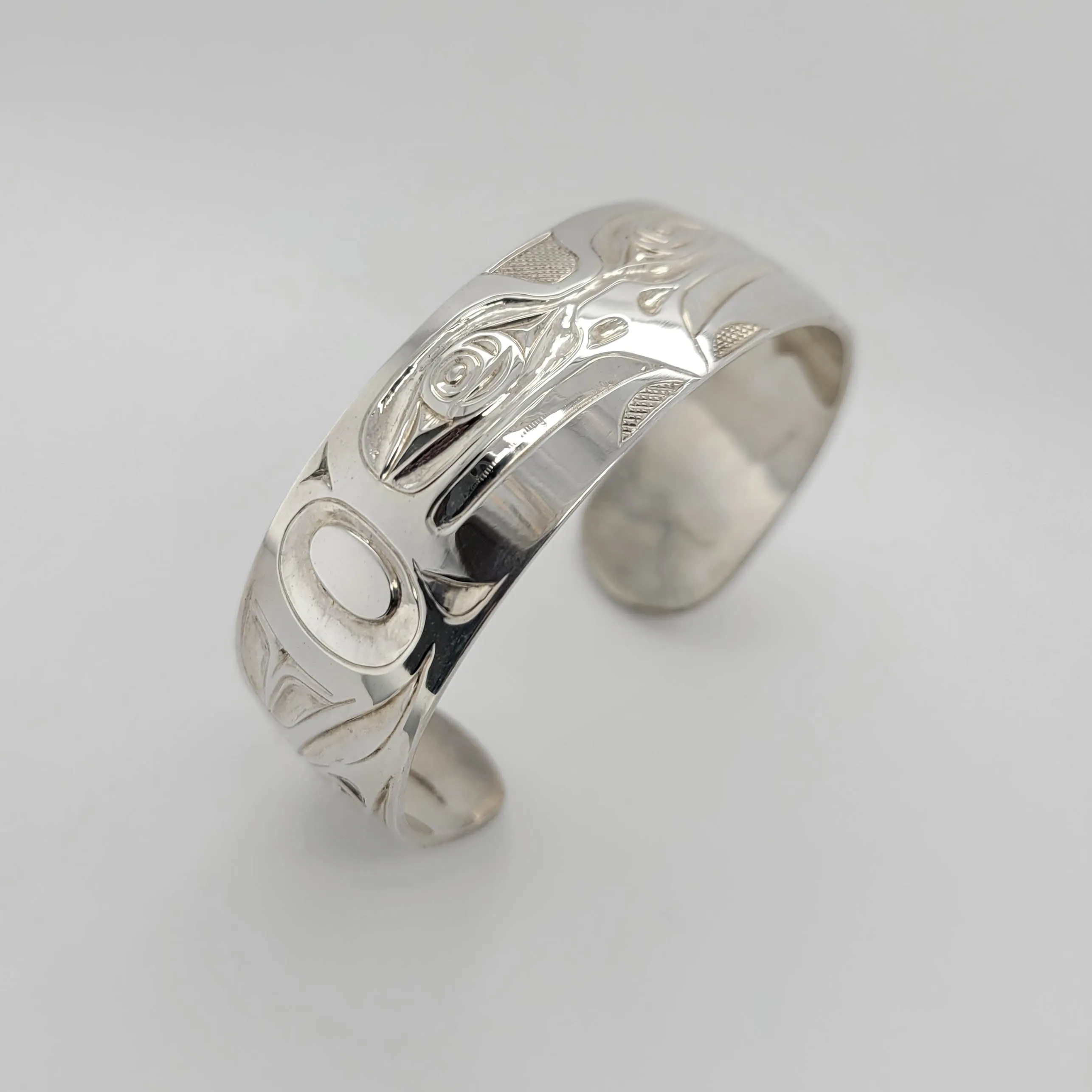 Silver 3/4 inch Eagle Bracelet