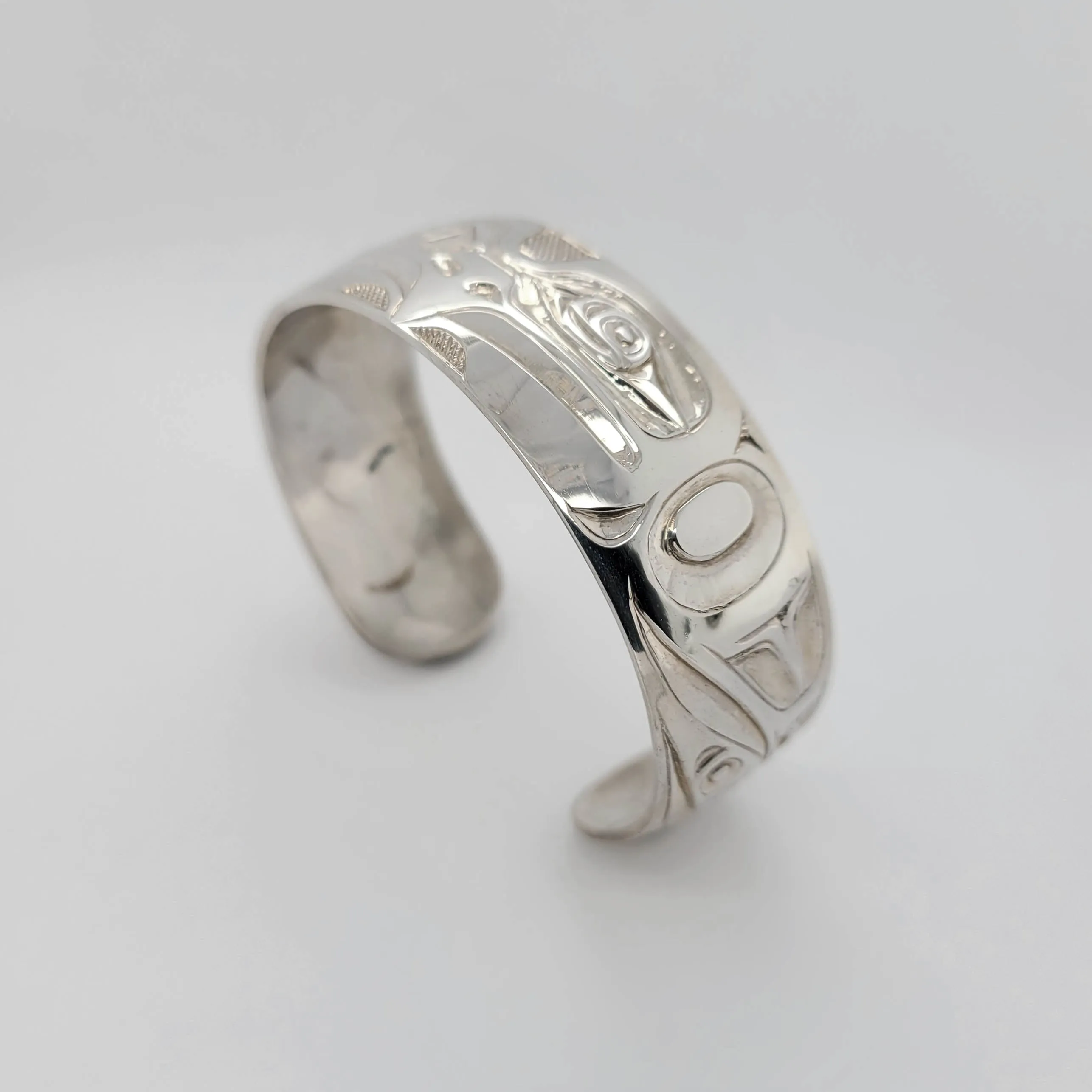 Silver 3/4 inch Eagle Bracelet