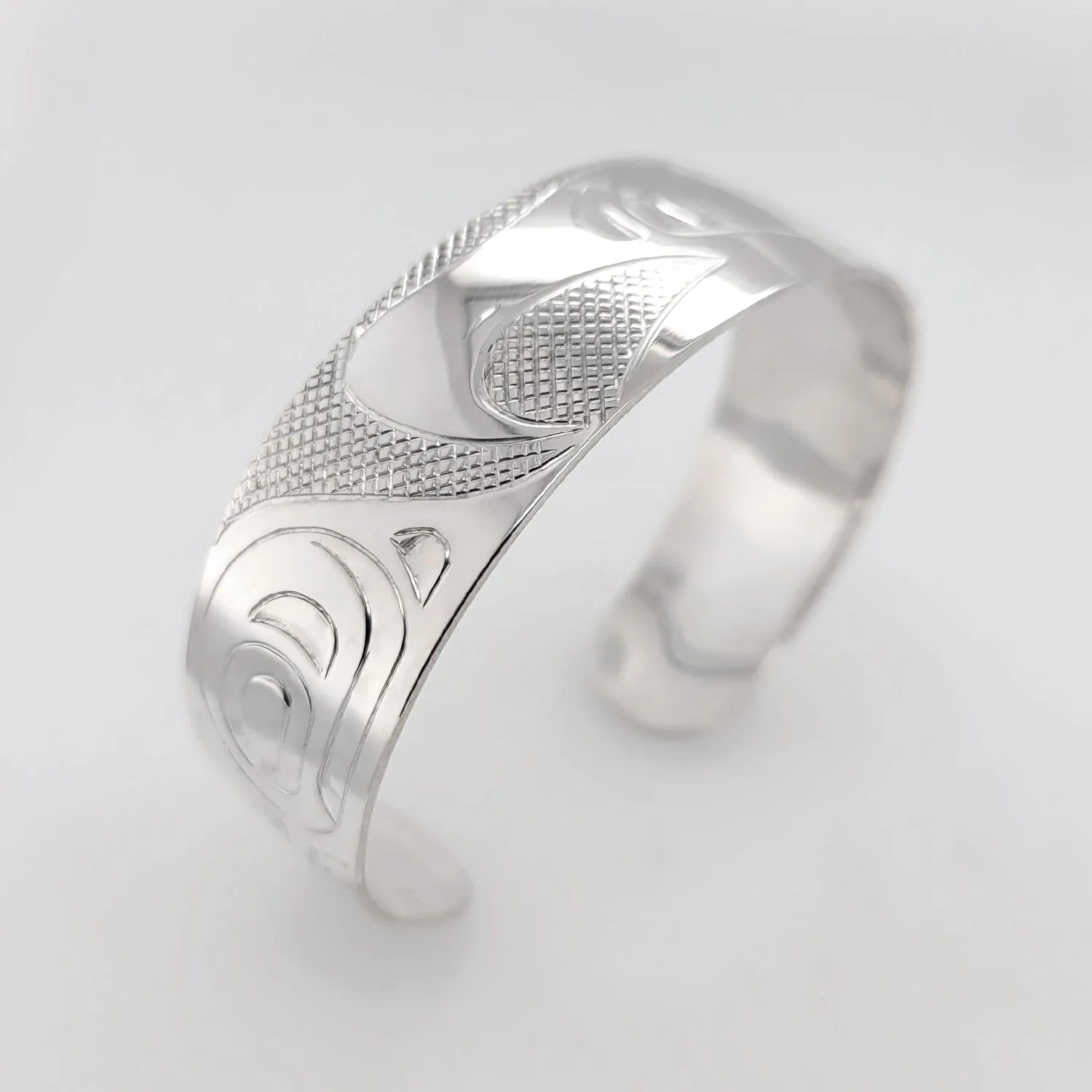 Silver 3/4" Eagle Bracelet