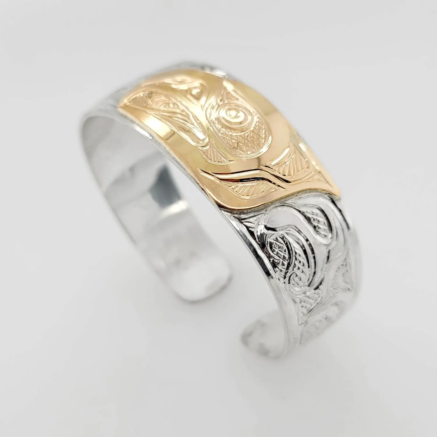 Silver and Gold Eagle Bracelet