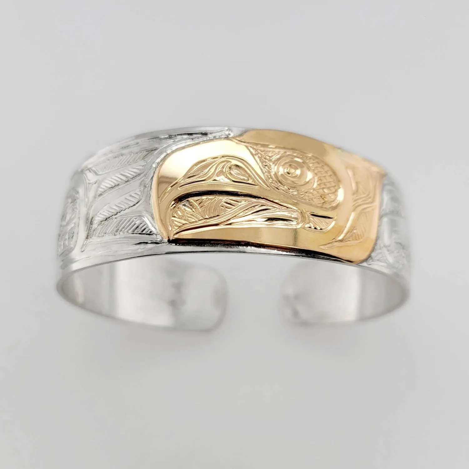 Silver and Gold Eagle Bracelet