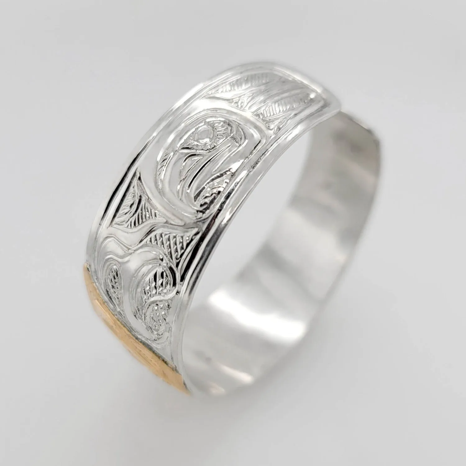 Silver and Gold Eagle Bracelet