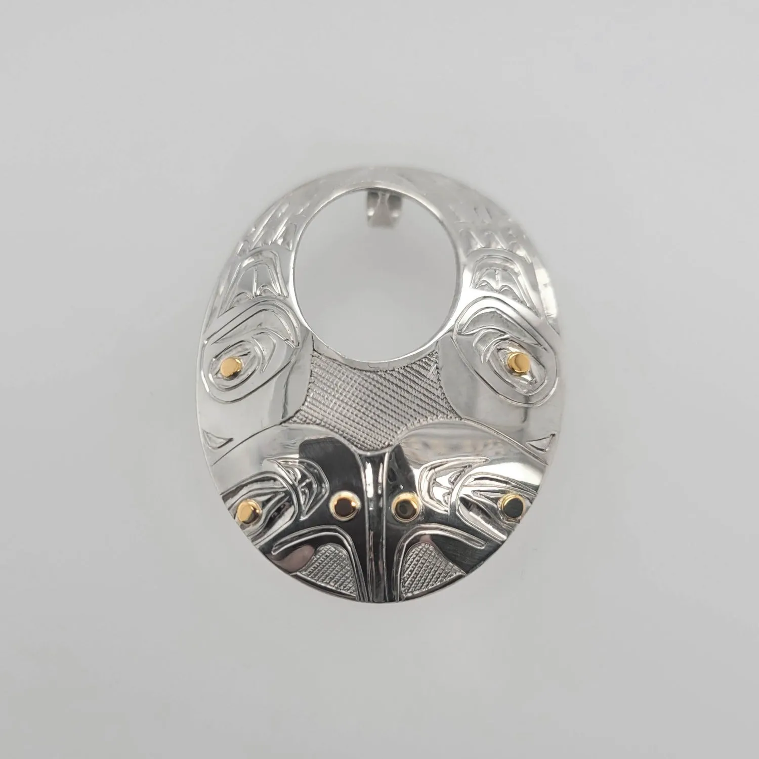 Silver and Gold Eagle Pendant
