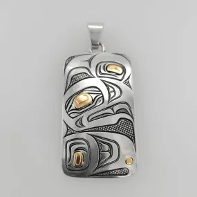 Silver and Gold Eagle Pendant