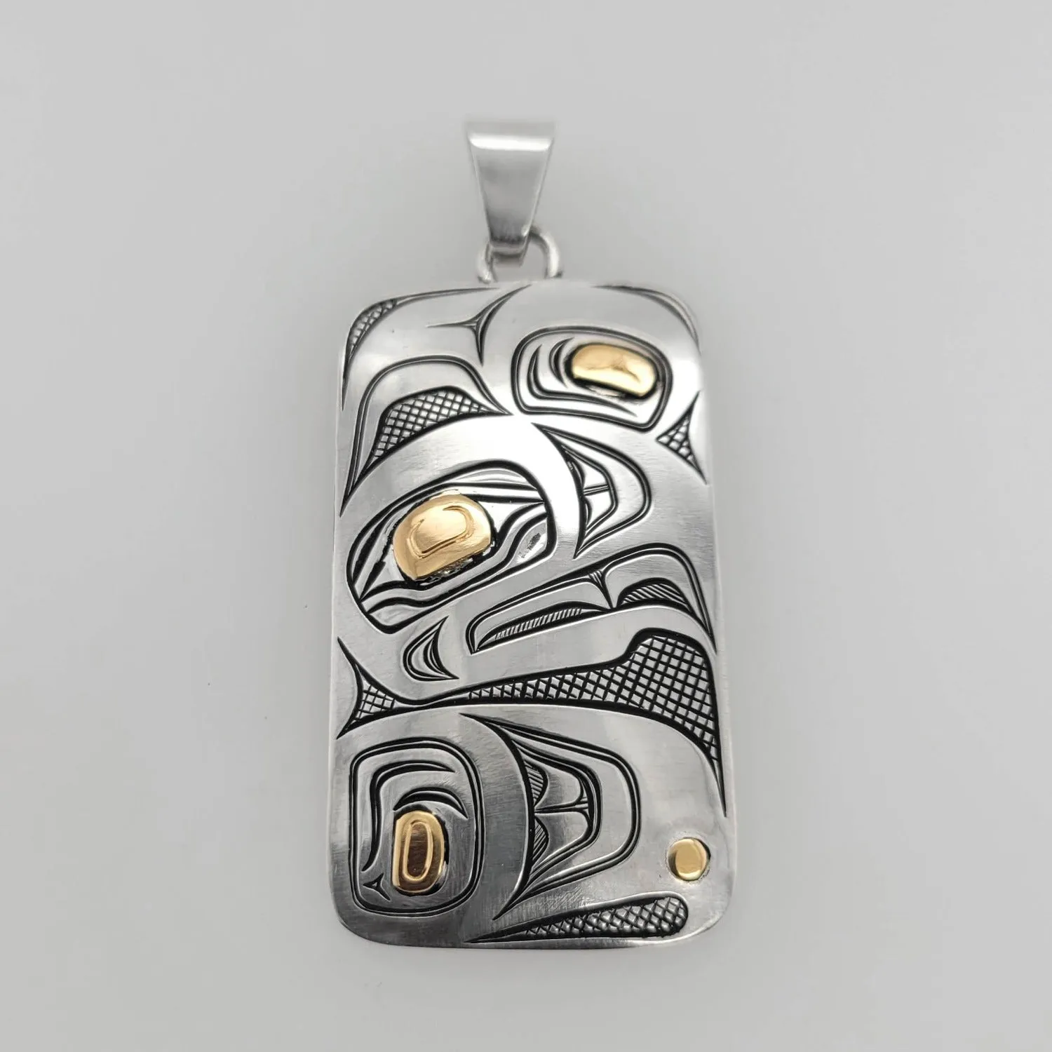 Silver and Gold Eagle Pendant
