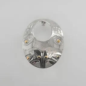 Silver and Gold Eagle Pendant