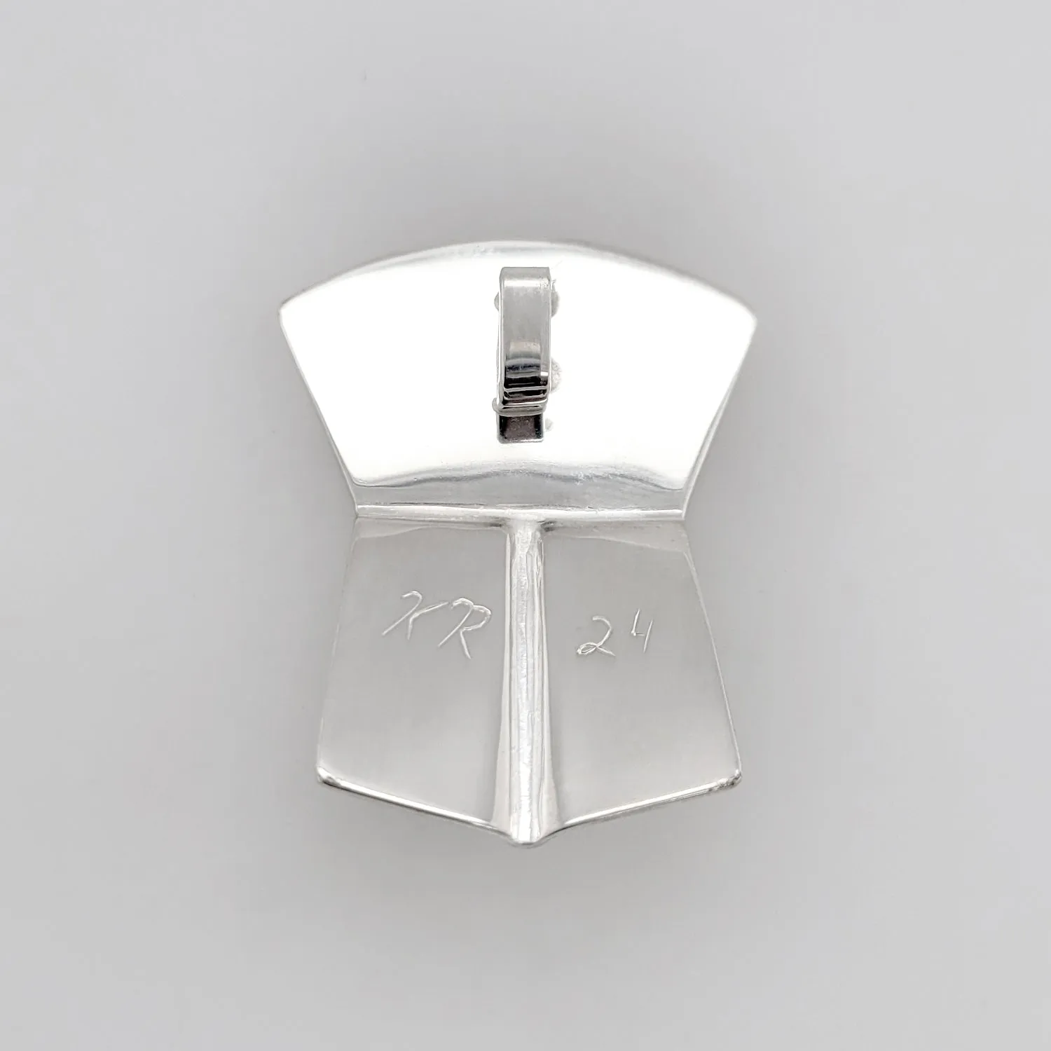 Silver Eagle Copper Shield Pendant