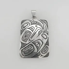 Silver Eagle Transforming Pendant