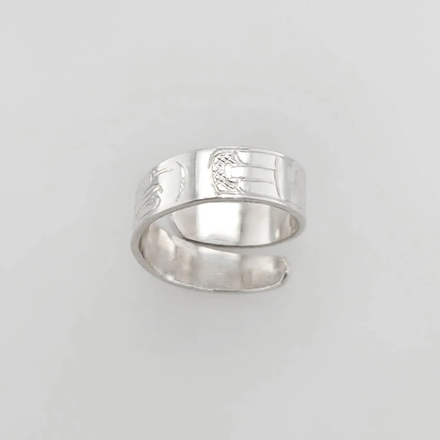 Silver Eagle Wrap Ring