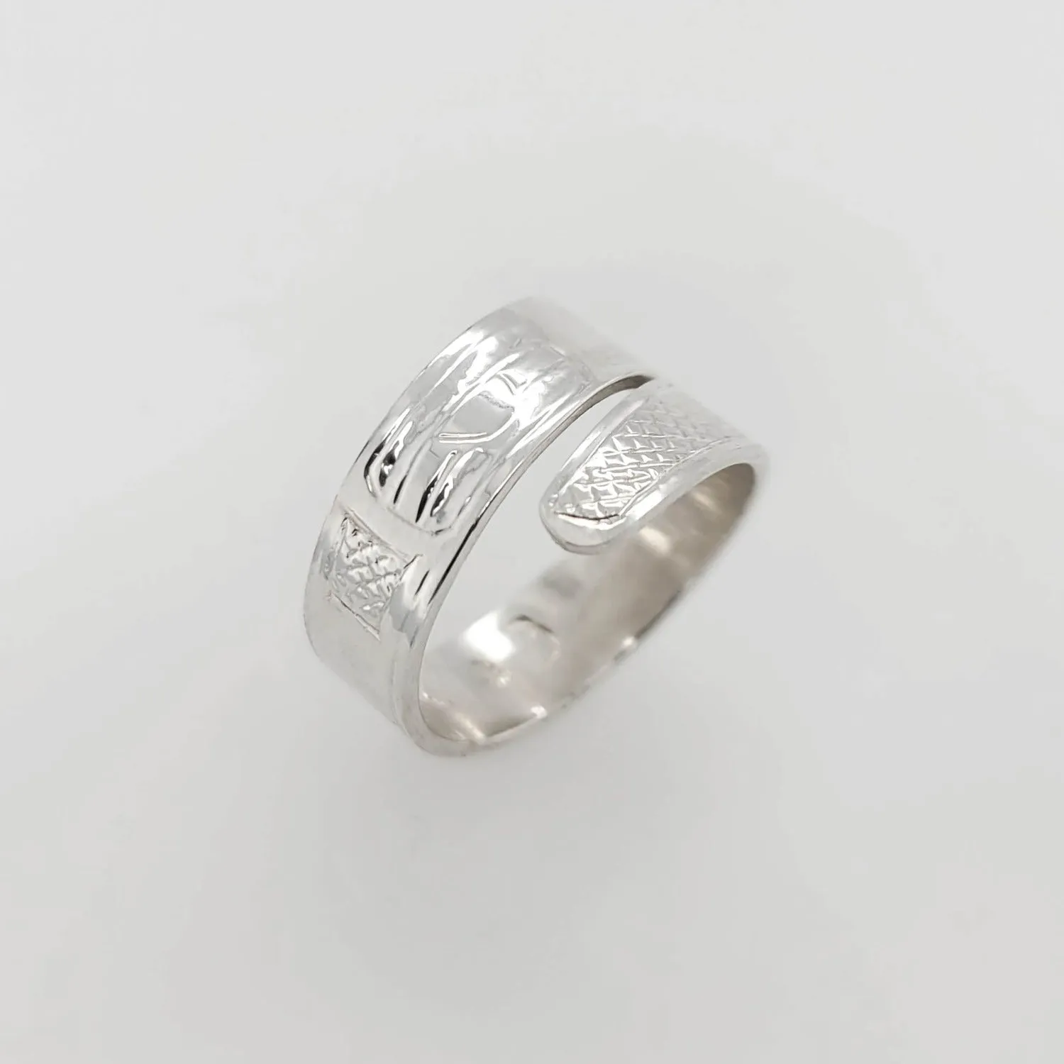 Silver Eagle Wrap Ring