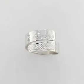Silver Eagle Wrap Ring