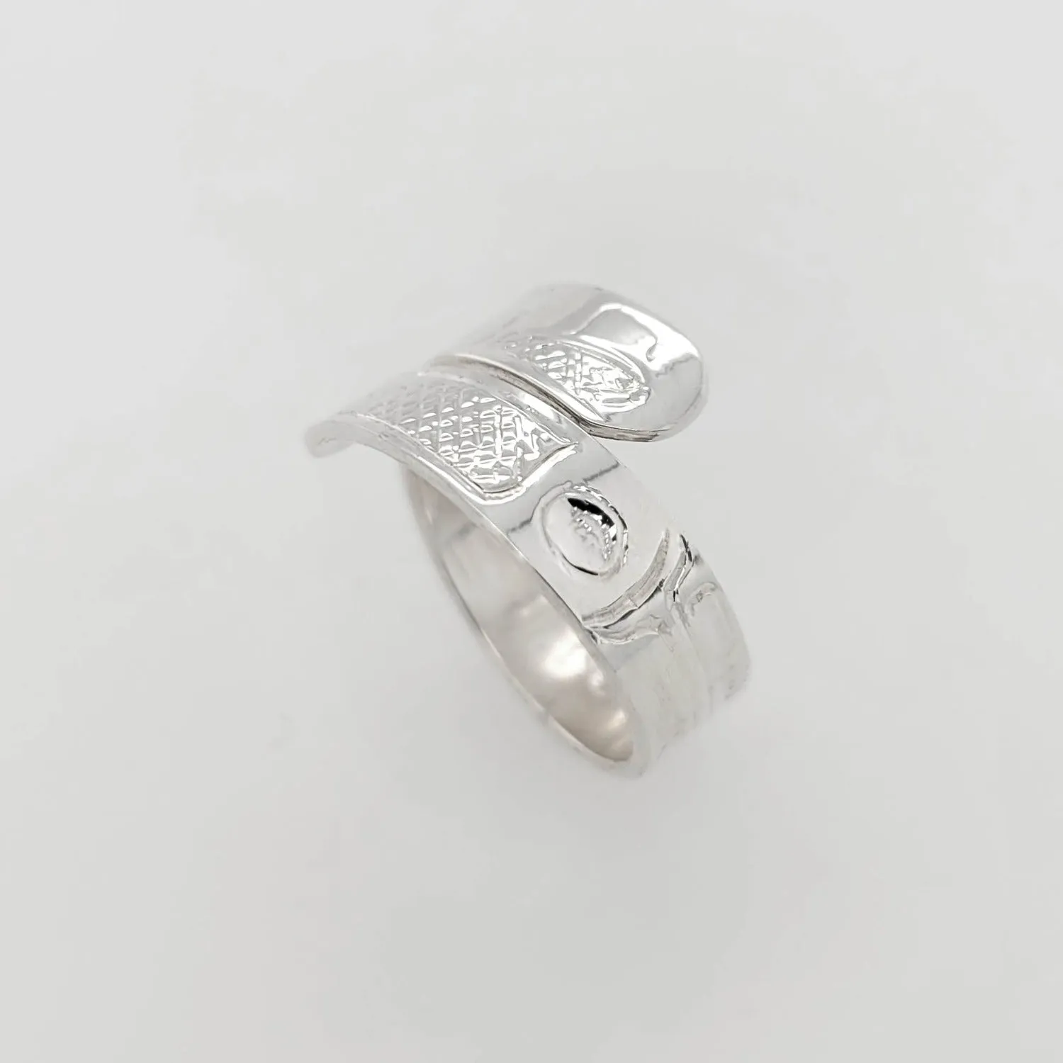 Silver Eagle Wrap Ring