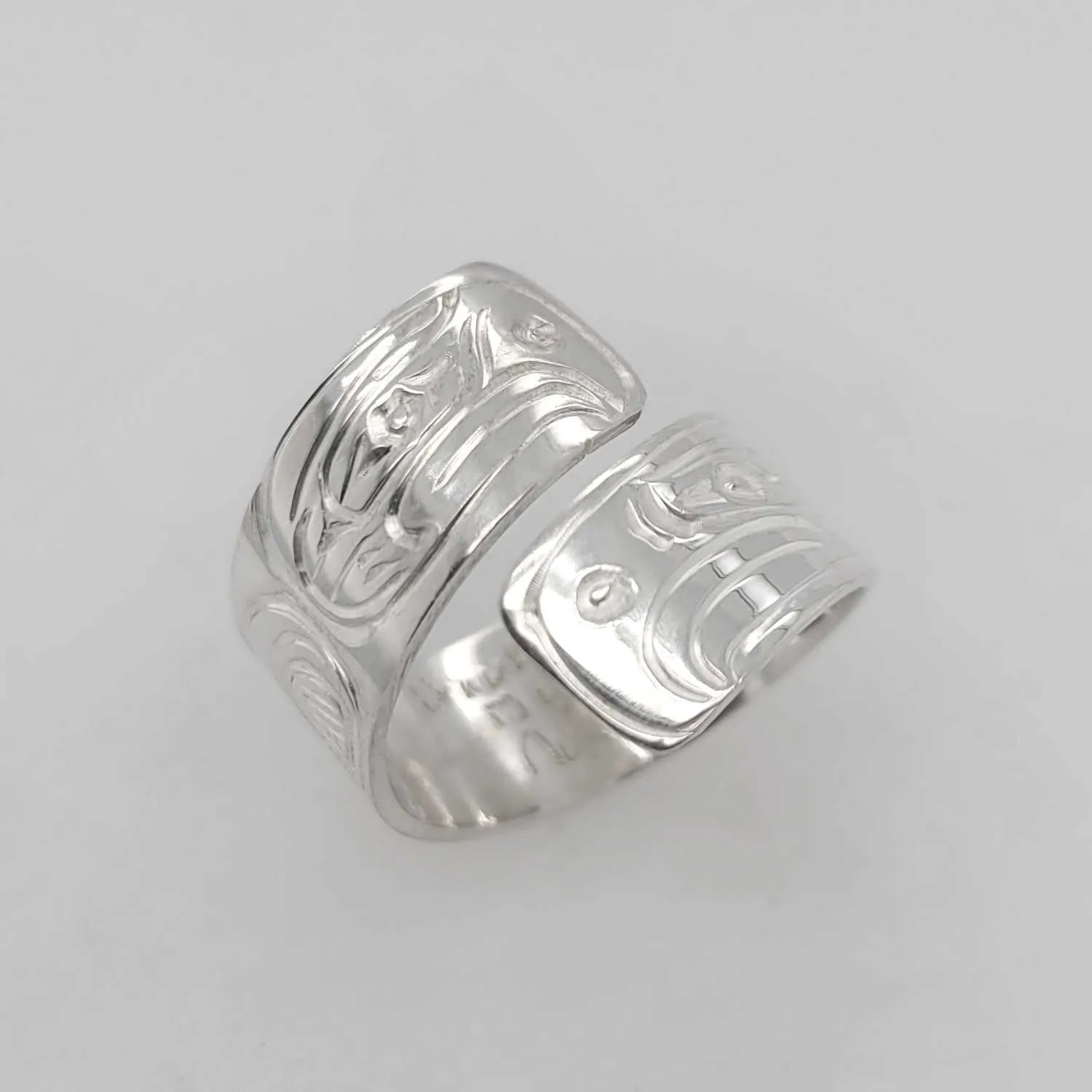 Silver Eagles Wrap Ring
