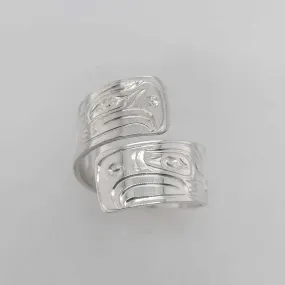 Silver Eagles Wrap Ring