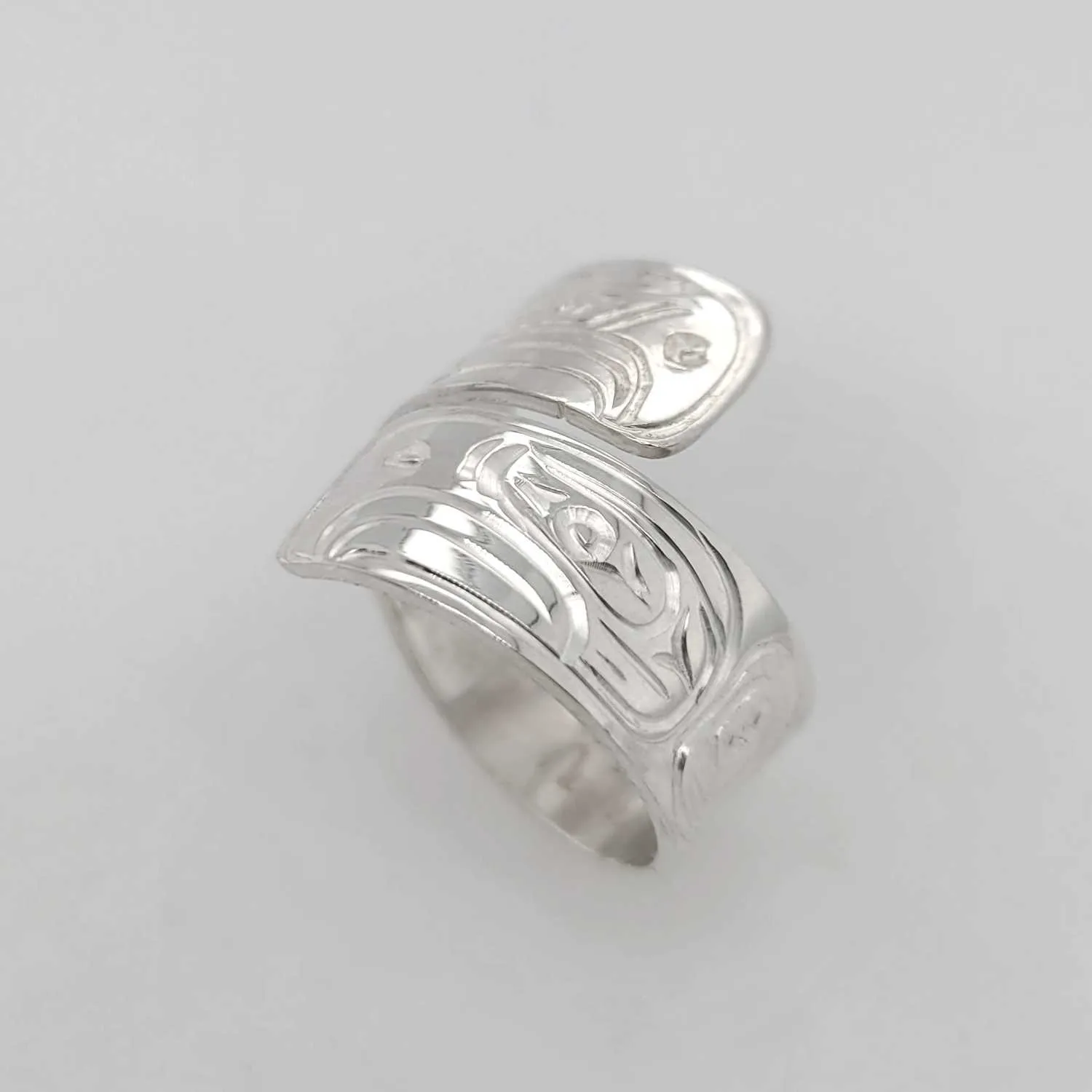 Silver Eagles Wrap Ring