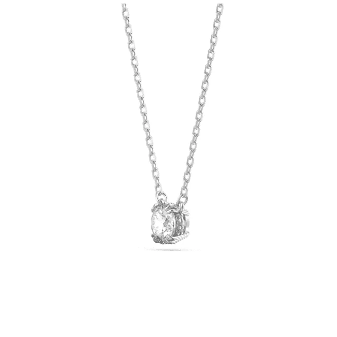 Stilla Round Cut White Rhodium Plated Set 5647663
