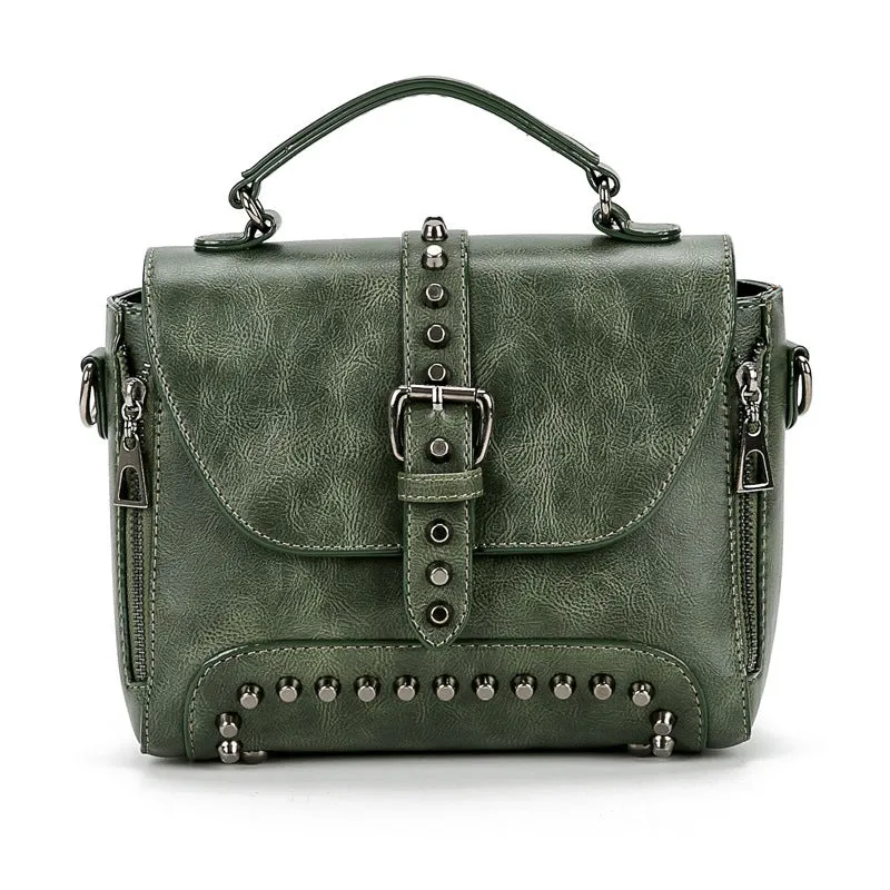 Studded bag female bag messenger bag