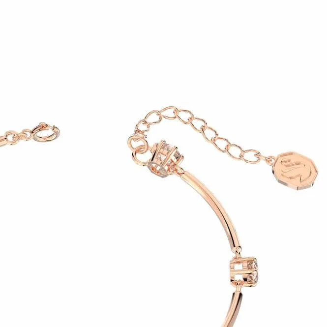 Swarovski Constella Rose Gold-Tone Plated round Cut Bangle 5654495