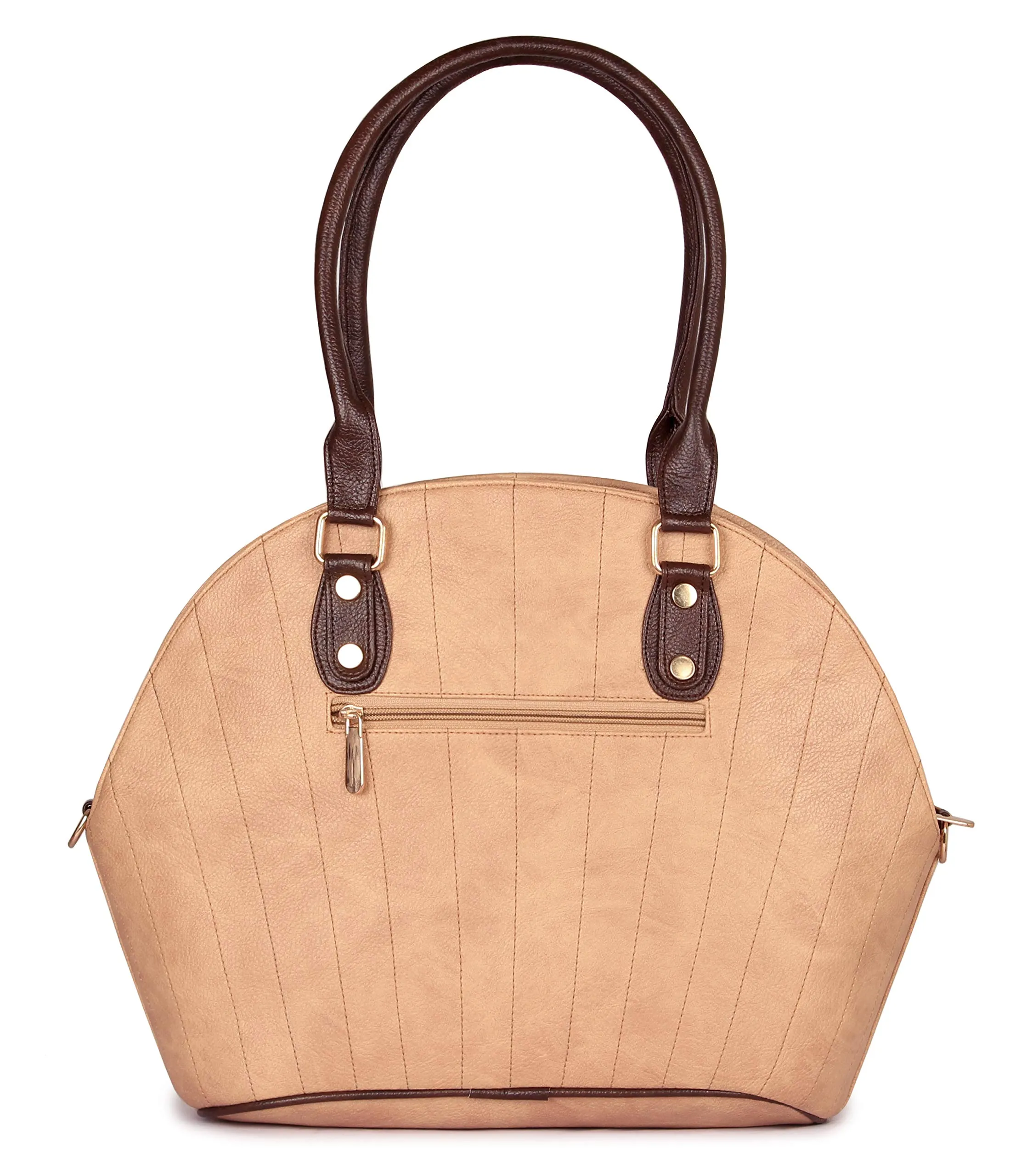 THE CLOWNFISH Oyester Series Synthetic 35 cms Beige Messenger Bag