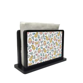 Tissue Holder Paper Napkin Stand -  BIRDS AND LEAVES