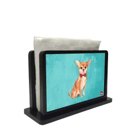 Tissue Holder Paper Napkin Stand - Cute Chihuahua