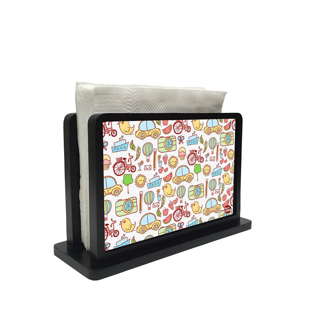 Tissue Holder Paper Napkin Stand - Cute Elephants