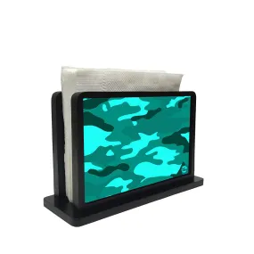Tissue Holder Paper Napkin Stand - Sea Blue Camo