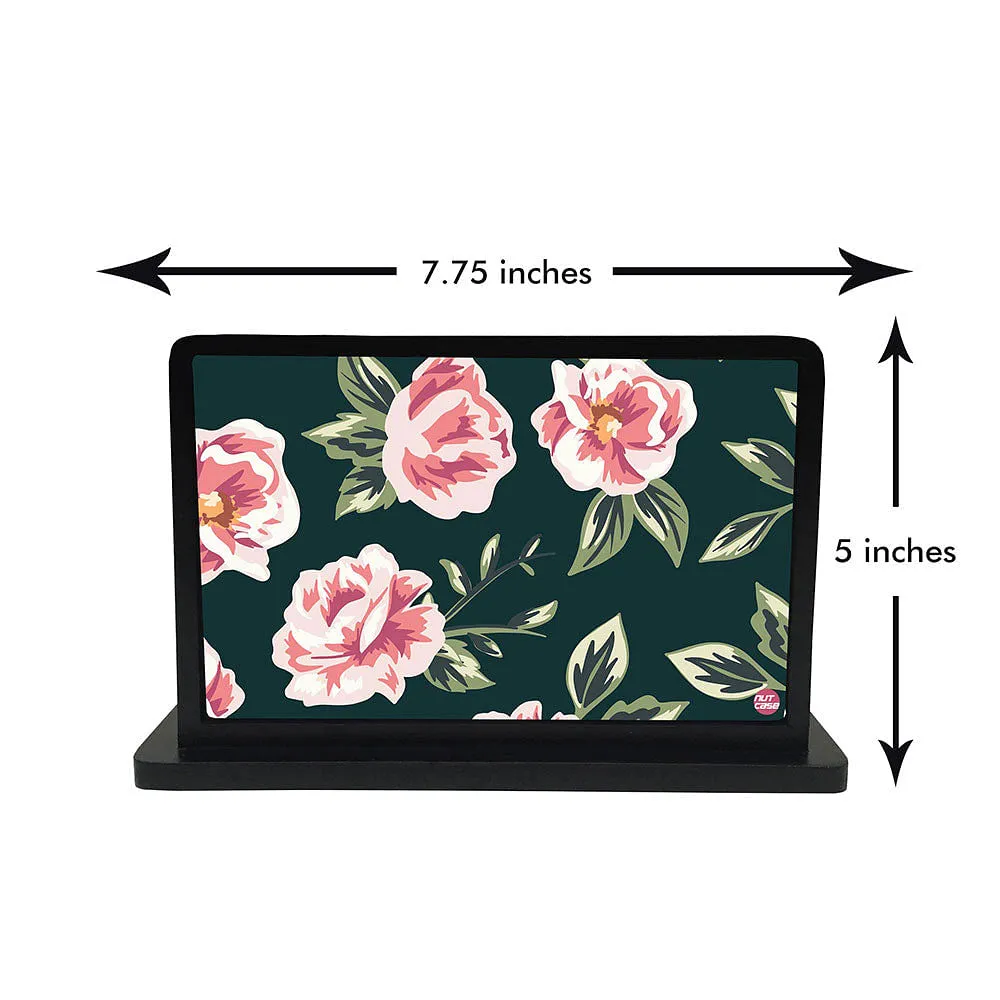 Tissue Holder Paper Napkin Stand - Vintage Pink Roses