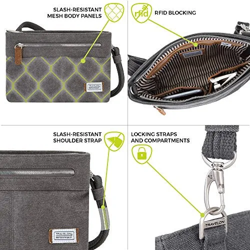 Travelon Women's Anti-Theft Heritage Small Crossbody Cross Body Bag