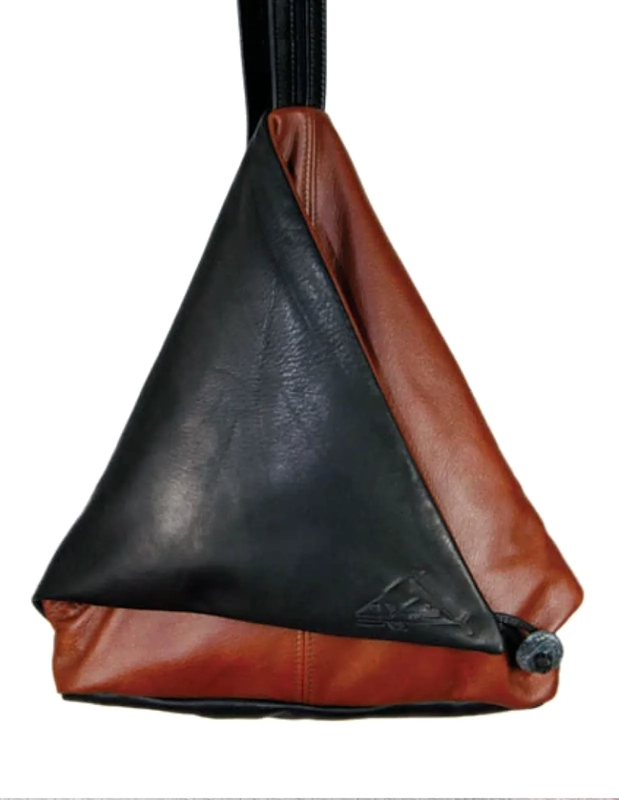 Triangle Fold - Convertible Genuine Leather Purse, Backpack, or Shoulder Bag