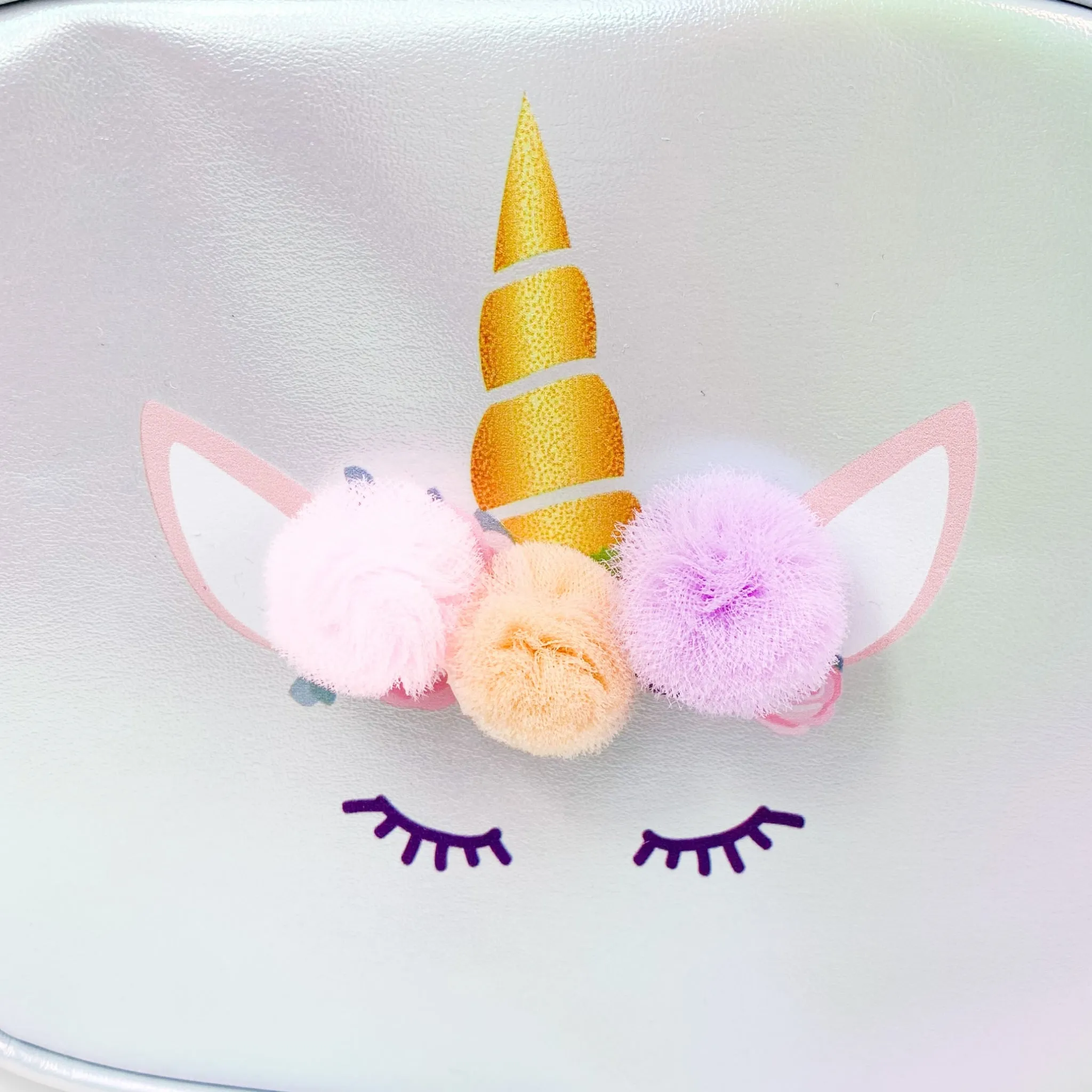 Unicorn Purse & Backpack set Gold/Blue