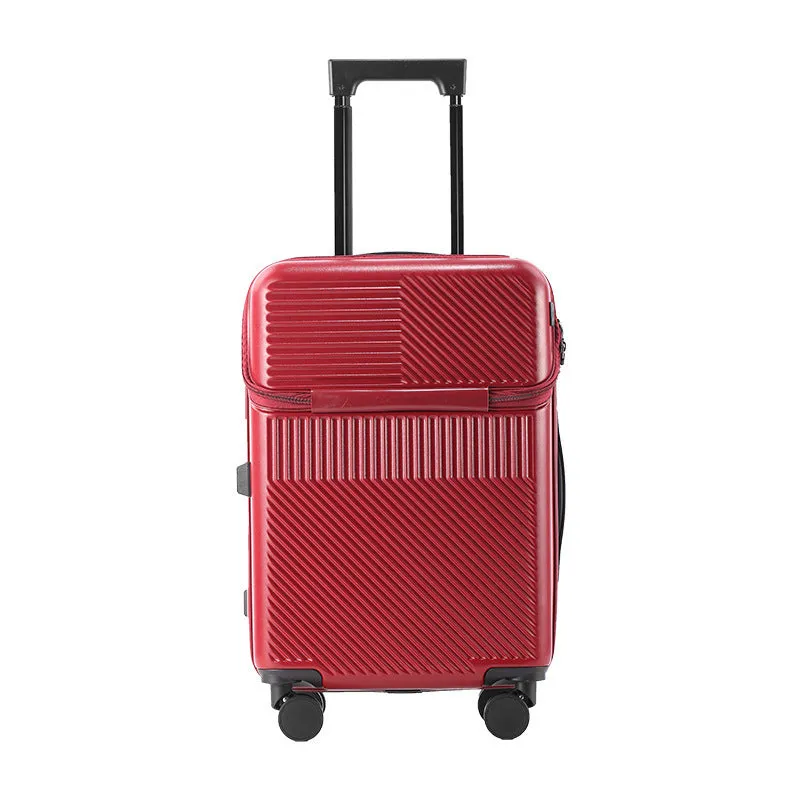 US Multi-functional Front Fastening Luggage, 20-inch Large Capacity