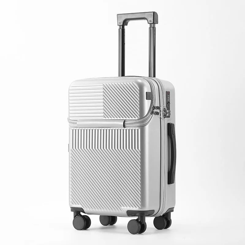 US Multi-functional Front Fastening Luggage, 20-inch Large Capacity
