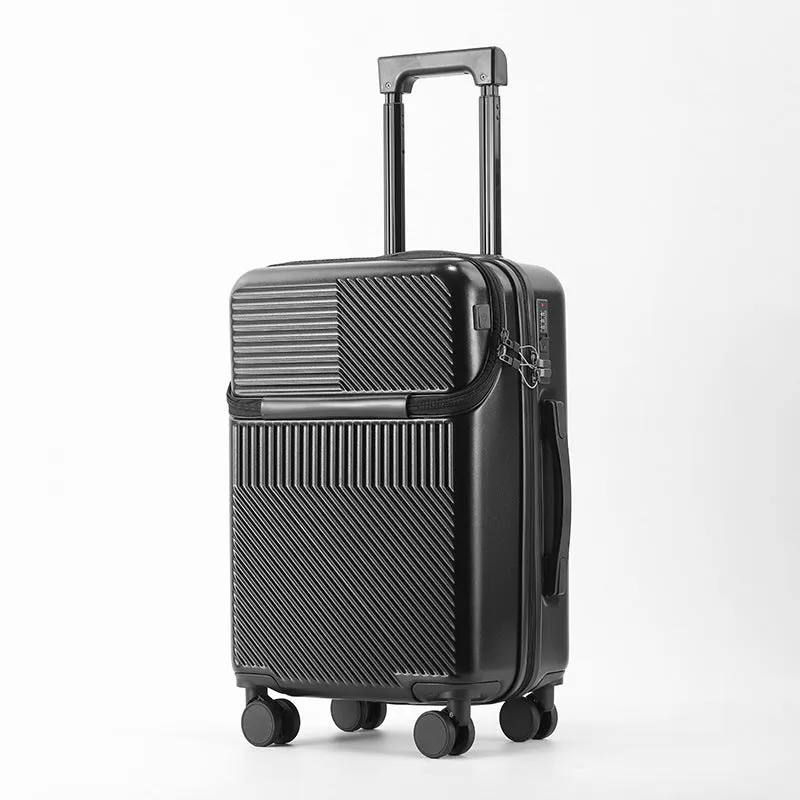 US Multi-functional Front Fastening Luggage, 20-inch Large Capacity