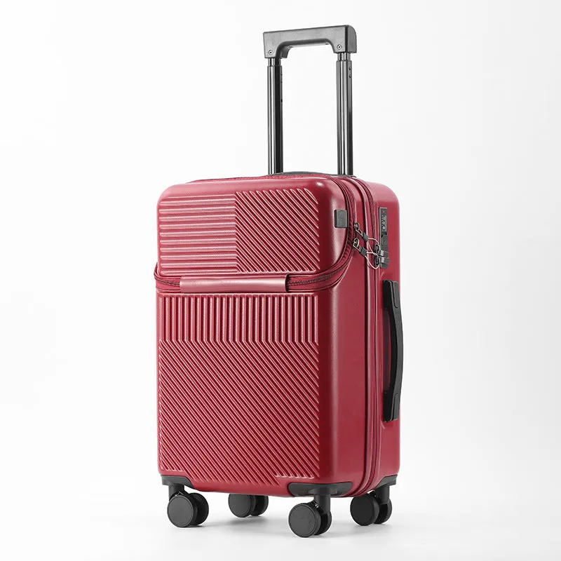 US Multi-functional Front Fastening Luggage, 20-inch Large Capacity