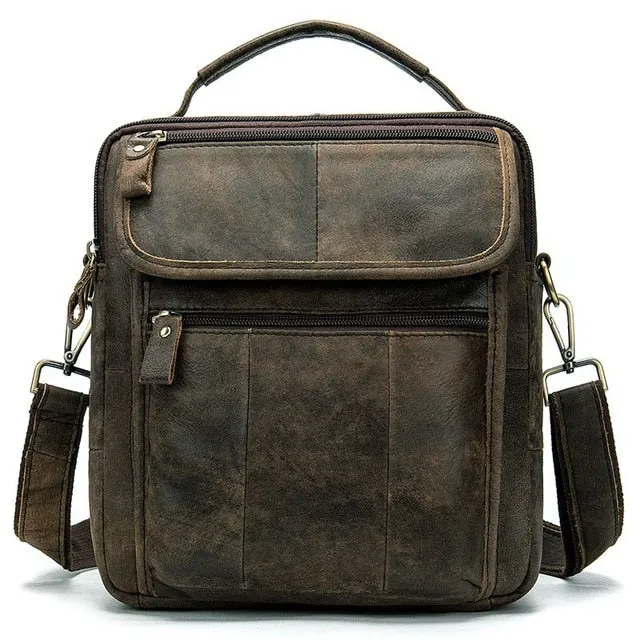 WESTAL Men's Genuine Leather Bag Crossbody Bags for Men