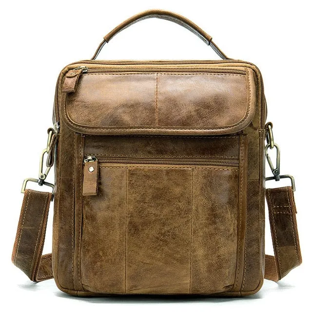 WESTAL Men's Genuine Leather Bag Crossbody Bags for Men