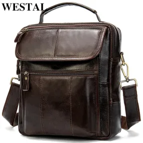 WESTAL Men's Genuine Leather Bag Crossbody Bags for Men