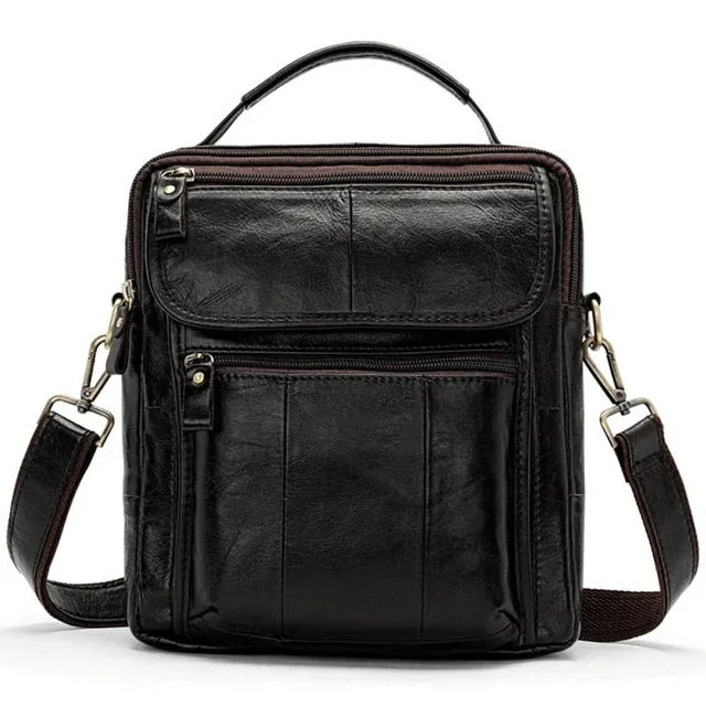 WESTAL Men's Genuine Leather Bag Crossbody Bags for Men