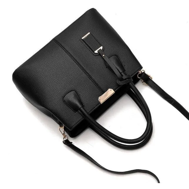 Women Tote Messenger Faux-Leather Handbag with Stylish Design