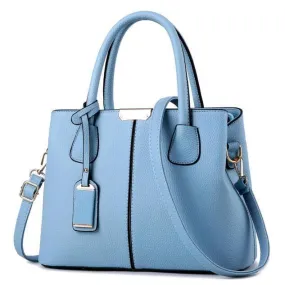 Women Tote Messenger Faux-Leather Handbag with Stylish Design