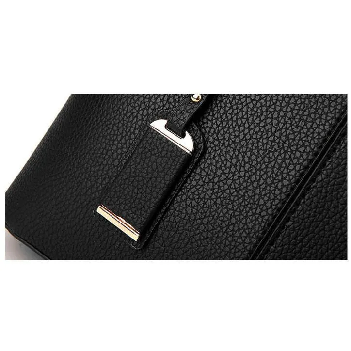 Women Tote Messenger Faux-Leather Handbag with Stylish Design